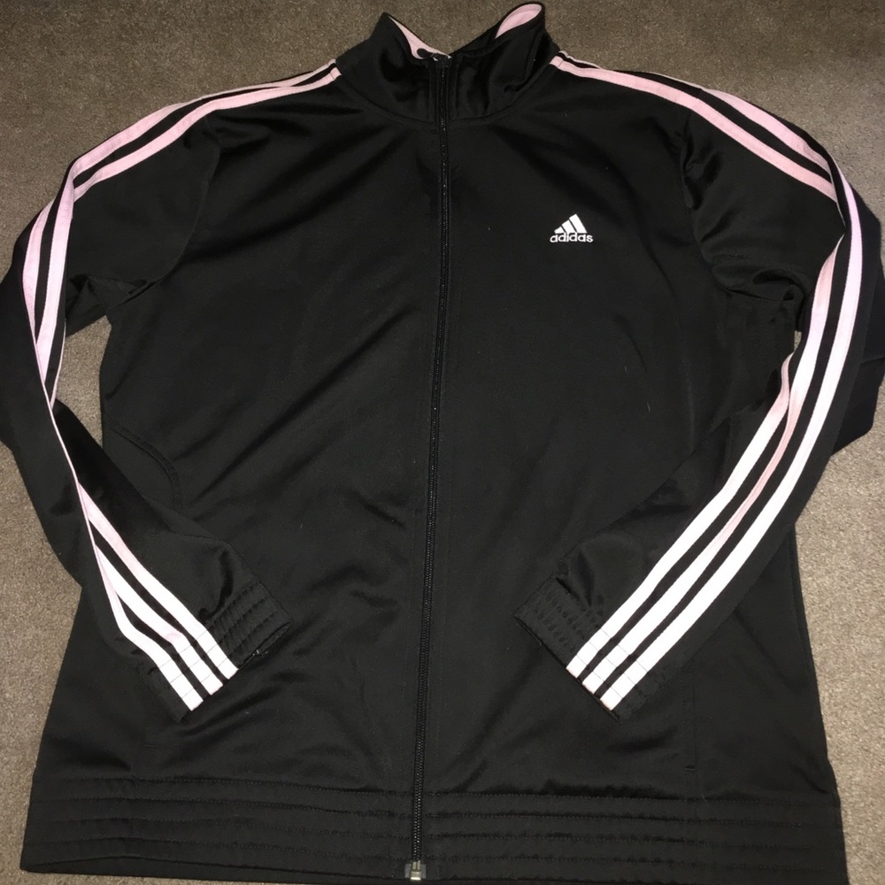 Pink & Black Adidas Track suit